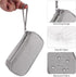 JIAKAI Travel Cable Organizer, Double Layer Electronics Accessories Organizer Bag for Cable, Charger, Phone - Grey