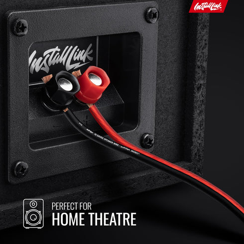 Install Link 16 AWG Gauge Speaker Wire Cable, 250 Feet for Car or Home Theater