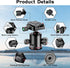 Manbily Ball Head Tripod Head - 360° Panoramic Monopod with Metal Aluminum Body, Extra Arca Swiss Plate, 17.6lbs Load
