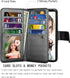 NJJEX for Galaxy S9 Plus Case, PU Leather Wallet Case with 9 Card Slots, Magnetic Folio Flip Cover, Detachable