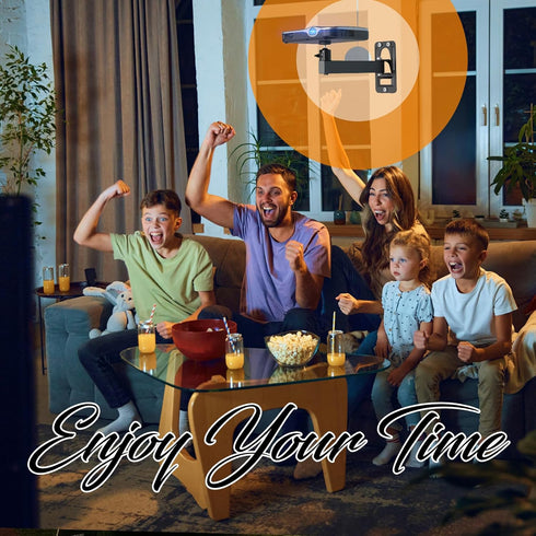 Mini Ceiling Wall Projector Mount Stand - Adjustable Tilt & Swivel Hanger for Mini Projector