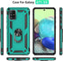 Samsung A71 5G Cellular Phone Case - Military Grade Heavy Duty Protection with Rotating Ring Kickstand