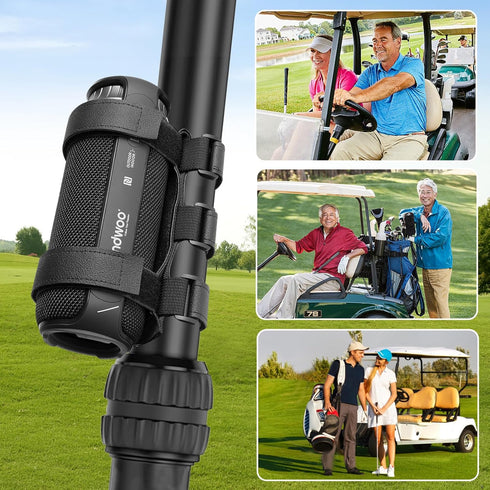 Caudblor Portable Speaker Mount for Bike/Golf Cart Railing/Boat, Adjustable Wireless Speaker Strap Holder