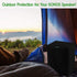 Two Black Heavy Duty 600D Outdoor Sonos Speaker Covers, Protection for Sonos Play:1, One & SL Speakers