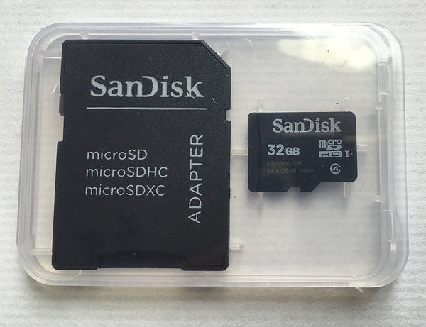 Sandisk 32GB MicroSDHC High Speed Class 4 Card with MicroSD to SD Adapter