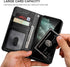 Bocasal iPhone 12 & 12 Pro Wallet Case, PU Leather Kickstand with Card Holder, Shockproof Flip Cover (Black)