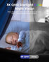 Hugolog 3K 5MP Indoor Security Camera with Auto-Focus, Ideal for Baby Monitor/Pet Camera, Starlight Night Vision, AI
