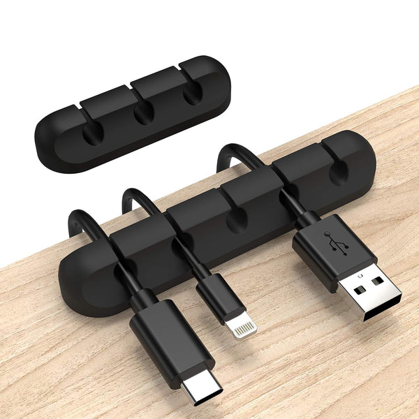 Cord Organizer, Cable Clips Cord Holder, 2 Packs Cable Management USB Cable Power Wire Cord Clips for Car Home and