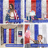 LOLStar 4th of July Decorations, 3 Pack Red White Blue Tinsel Foil Fringe Curtains, Photo Booth Prop Streamer Backdrop