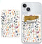 AOHRO Phone Card Holder - Dual Pocket Leather Wallet with Adhesive, Cute Credit