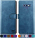 SUANPOT Samsung Galaxy Note 9 6.4" RFID Blocking Leather Wallet Case, Credit Card Holder Flip Folio Cover, Sky Blue