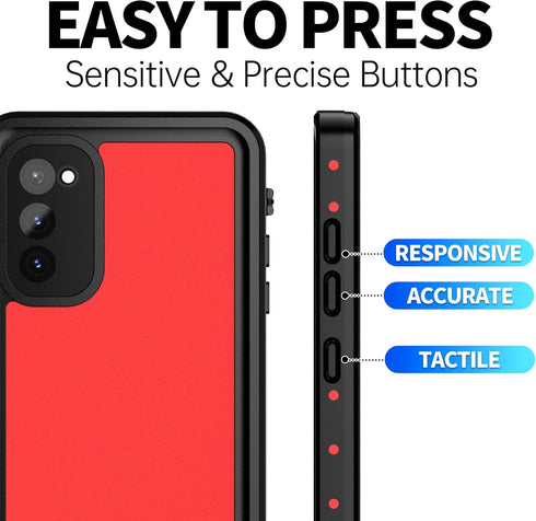 BEASTEK for Samsung Galaxy S20 Waterproof Case, NRE Series, Shockproof Underwater IP68 Case with Built-in Screen