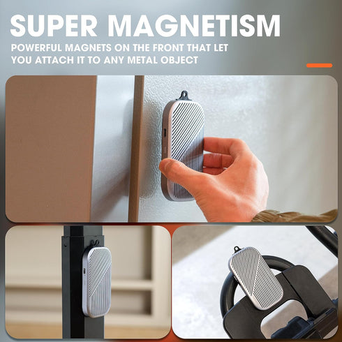Portable Bluetooth Speaker, 0.5" Ultra Thin Mini Wireless Speaker with Integrated Carabiner, Waterproof for