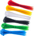 8 Inch Zip Ties - 120pcs Nylon Cable Ties, 6 Multi-colors