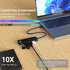 TOTU 4-Port 5Gbps USB C Hub, USB C Hub Extra Light Data Hub USB Adapter, USB C Hub Compatible with, USB Flash Docking