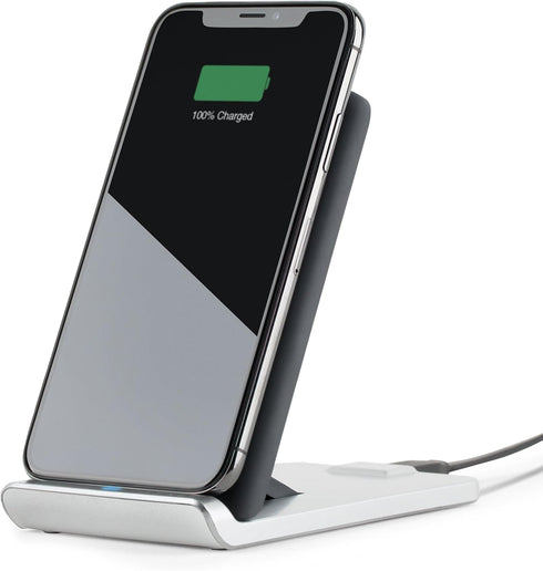 TYLT Fold 10W Wireless Charging Pad and Adjustable Stand (Black), Qi-Certified Wireless Charger for iPhone X, iPhone 8/8 Plus, Samsung 9/S9+/S8/S8+/S7/Note 8 and More