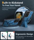 FNTCASE Samsung Galaxy S21 Ultra Case: Rugged Military Grade Shockproof TPU Cover with Kickstand, Matte Blue Design.