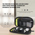 Twod Electronic Organizer Travel Bag, Universal Accessories Storage for Hard Drives, Cables, Charger, Phone, USB, SD