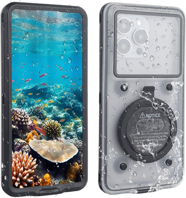 Waternaut Waterproof Case for iPhone, Ideal for Bath and Snorkeling, IPX68 to 33ft, Compatible with
