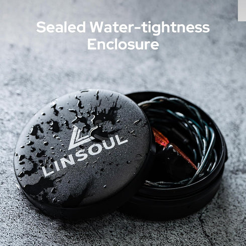 Linsoul Mini Portable Aluminum Storage Earphone Case, Water Resistant, Hard Protective Carrying Case for KZ ZS10 PRO,