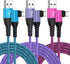 USB Type C Cable 6FT 3Pack Fast Charging Right Angle Cable for iPhone 15 Pro, Samsung Galaxy A55 A35 A33 A32 5G