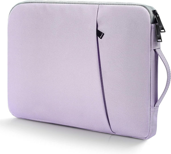15.6 Inch Water-Resistant Laptop Sleeve Case with Handle for HP, Lenovo, Dell, ASUS, Acer Chromebook 15 - Purple