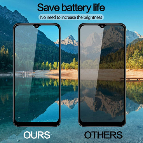 YWXTW Privacy Screen Protector for Samsung Galaxy A12/A13/A32 5G, Anti Spy Tempered Glass Protector, 2-Pack (Black)