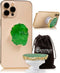 Grips Crystal Phone Grip & Stand, Expandable Collapsible Holder for Smartphones/Tablets - Green Druzy Natural Gemstone