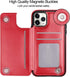 HianDier Wallet Case for iPhone 11 Pro Max, Slim Protective Case with Credit Card Slot (Red)