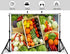 KeyWork 10x7ft Commercial Restaurant Food Photography Backdrop,Professional Cafe Interior Scene,Fresh Produce Display