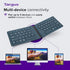 Targus Ergonomic Foldable Bluetooth Keyboard, Split Travel Wireless Keyboard, Rechargeable for Android, iPhone,