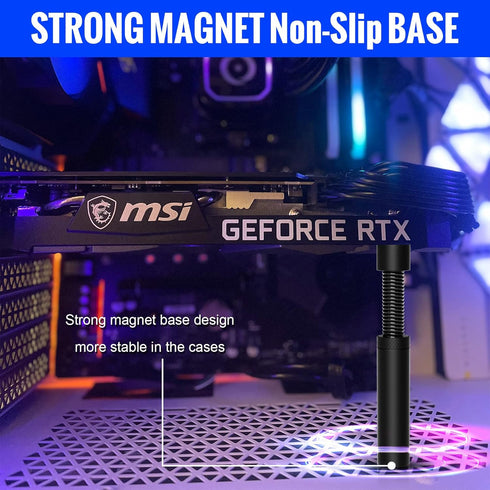 Aivalas GPU Support Bracket, Graphics Video Card Brace with Height Adjustable, Anti Sag Holder for Universal Graphics