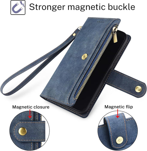Antsturdy Wallet Case for Motorola Moto G Stylus 5G - RFID Blocking PU Leather Flip Shockproof Cover with Card Holder,