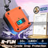 R-fun AirPods 3rd Generation Charging Case Cover, Full Drop Protection with Cleaner Kit & Keychain (Orange)