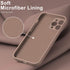 DEENAKIN iPhone 12 Pro Case with Screen Protector, Soft Silicone Gel Rubber Bumper Cover, Light Brown