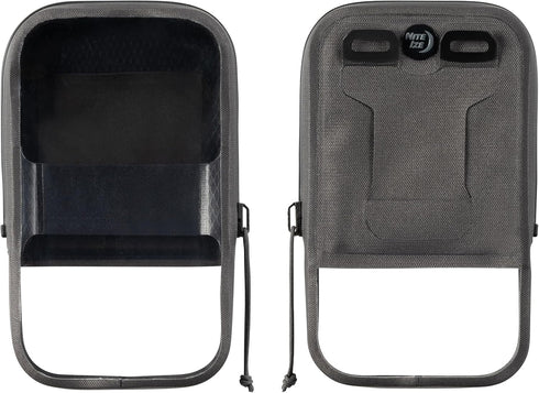 Nite Ize Runoff Waterproof Phone Case with TRU Zip Technology, IP67 Waterproof for Poolside & Beach, Charcoal