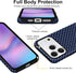 Aleviker 17 2-Layer Case for iPhone Pro Max, Glossy Hybrid Hard Shell, Aesthetic Scratch Resistant Cover, Navy Blue
