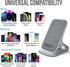 Fast Wireless Charger, Qi-Certified 10W Max Charging Stand for iPhone 15/14/13/12/11, Samsung Galaxy with QC3 Adapter