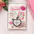 VJQ Emotional Support Kindle Grip,Heart Shape Accessories for Kindle,Phone Grip,Collapsible Stand Holder for Phone