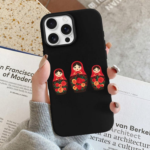 Generic 16 16 16 16 16 Russian Nesting Dolls Funny Case Compatible with iPhone Plus Pro Pro Max E Slim Phone Cover