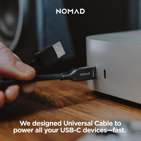 V3, 1.5M NOMAD USB-C Cable Carbide USB-C Built with Kevlar, USB Type C to USB Type C Cable Fast Charging