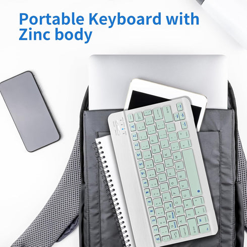 Portable Mini Wireless Bluetooth Keyboard for Apple iPad, iPhone, Samsung Tablet, Kindle Fire HD 10/8
