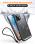 Cozycase Waterproof Case Compatible with iPhone 14 Plus - Full Body Shockproof Dustproof Dropproof with Built-in Screen