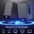Redragon GS813 Wireless Desktop Speakers, 2.0 Bookshelf Speaker, 20W Output, BT 5.0, Enhanced Bass/Treble Knob