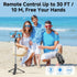 SelfieShow Selfie Stick Tripod Remote, Wireless Remote Shutter for Smartphones Monopod Accessories Compatible with iOS