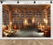 BELECO 5x3ft Fabric Vintage Library Backdrop Wooden Bookshelf Books Sofa Lounge Reading Room