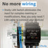 Shelly LAN Switch, 5 Port RJ45 10/100 Mbps Fast Ethernet Switch, DIN-Mountable, Fanless, Plug & Play, Energy-Saving,
