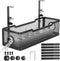 Under Desk Cable Management Tray Black, Cinati Cable Tray with Clamp for Desk Wire Management, No Damage