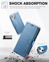 TUCCH iPhone 13 Wallet Case 5G, Lake Blue, Magnetic Folio, RFID Blocking, TPU Interior, Flip Cover, 6.1" Compatible.