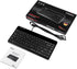 Perixx PERIBOARD-409H Wired USB Mini Keyboard with 2 USB Hubs, Black